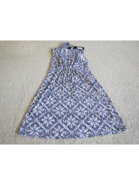 Women's Vfish Ornate Print White Southern Belle Dress NWT Large